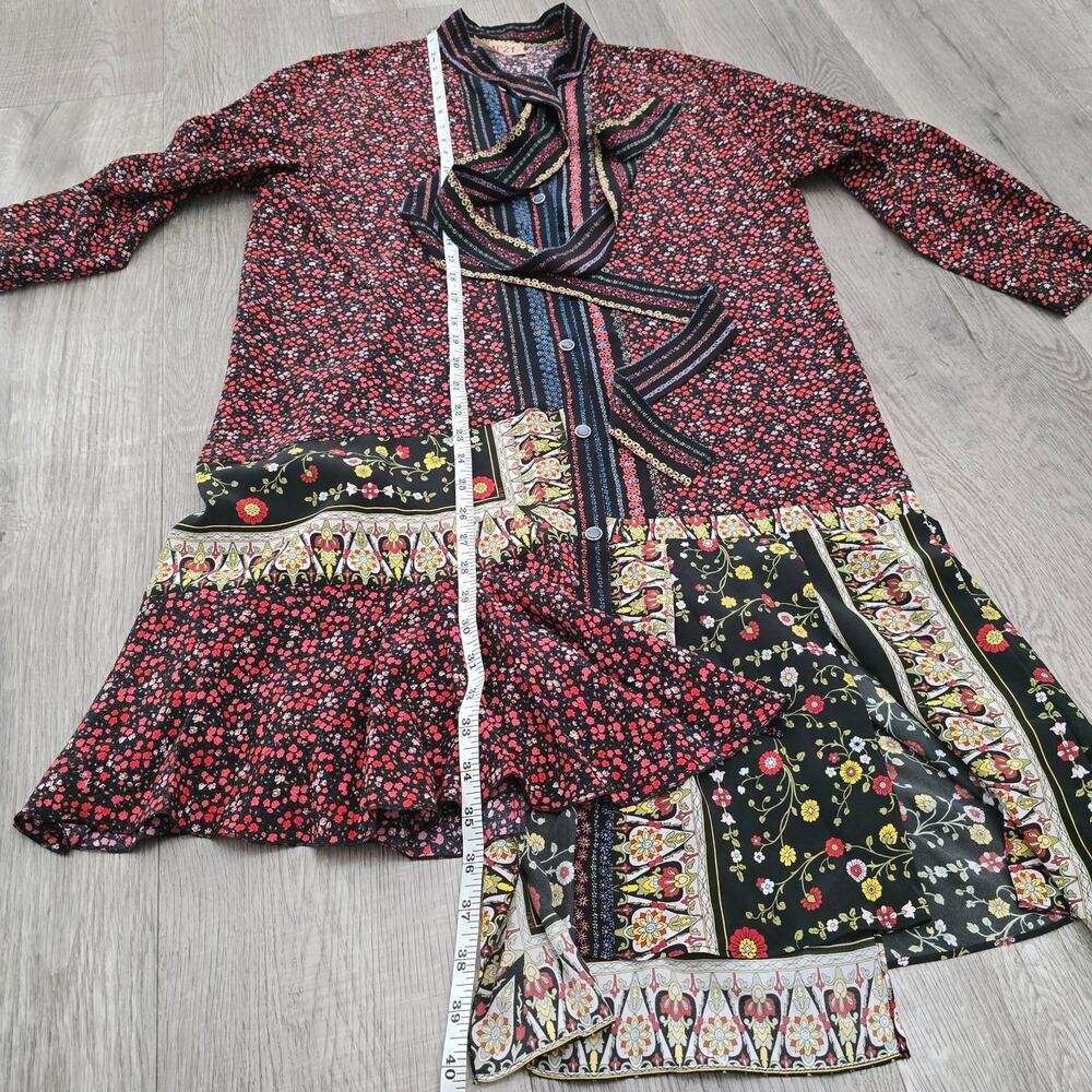 Nº21 Gilmar Printed Silk Patchwork Chemisier Dres… - image 10